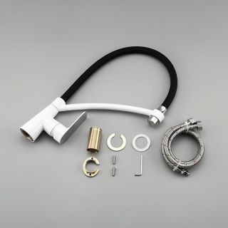 Смеситель для кухни Gappo G4048-8 белый/хром